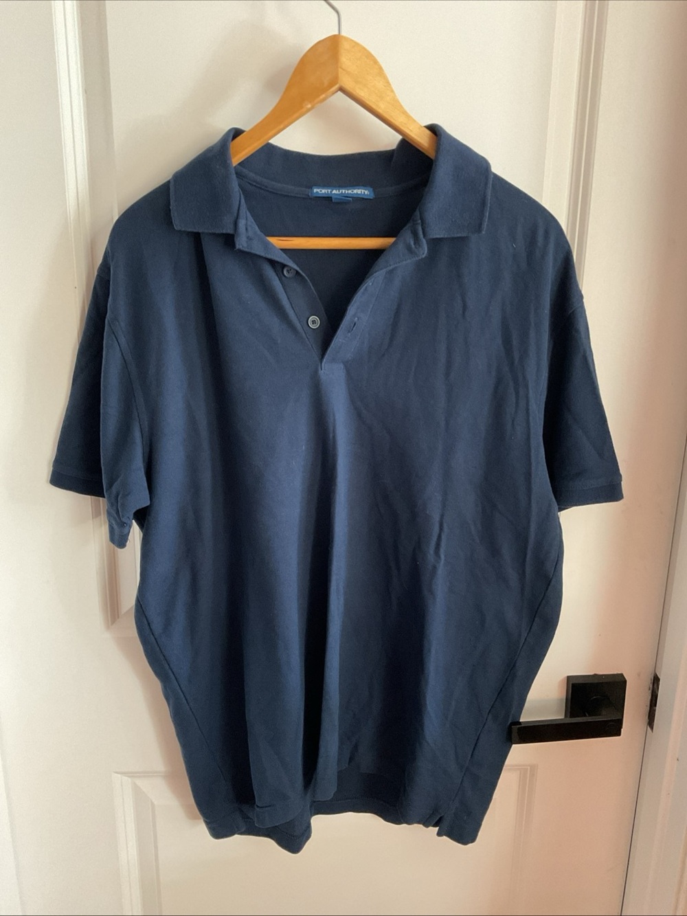 Port Authority - Deep Navy Short-Sleeve Polo - Ladies Size Medium
